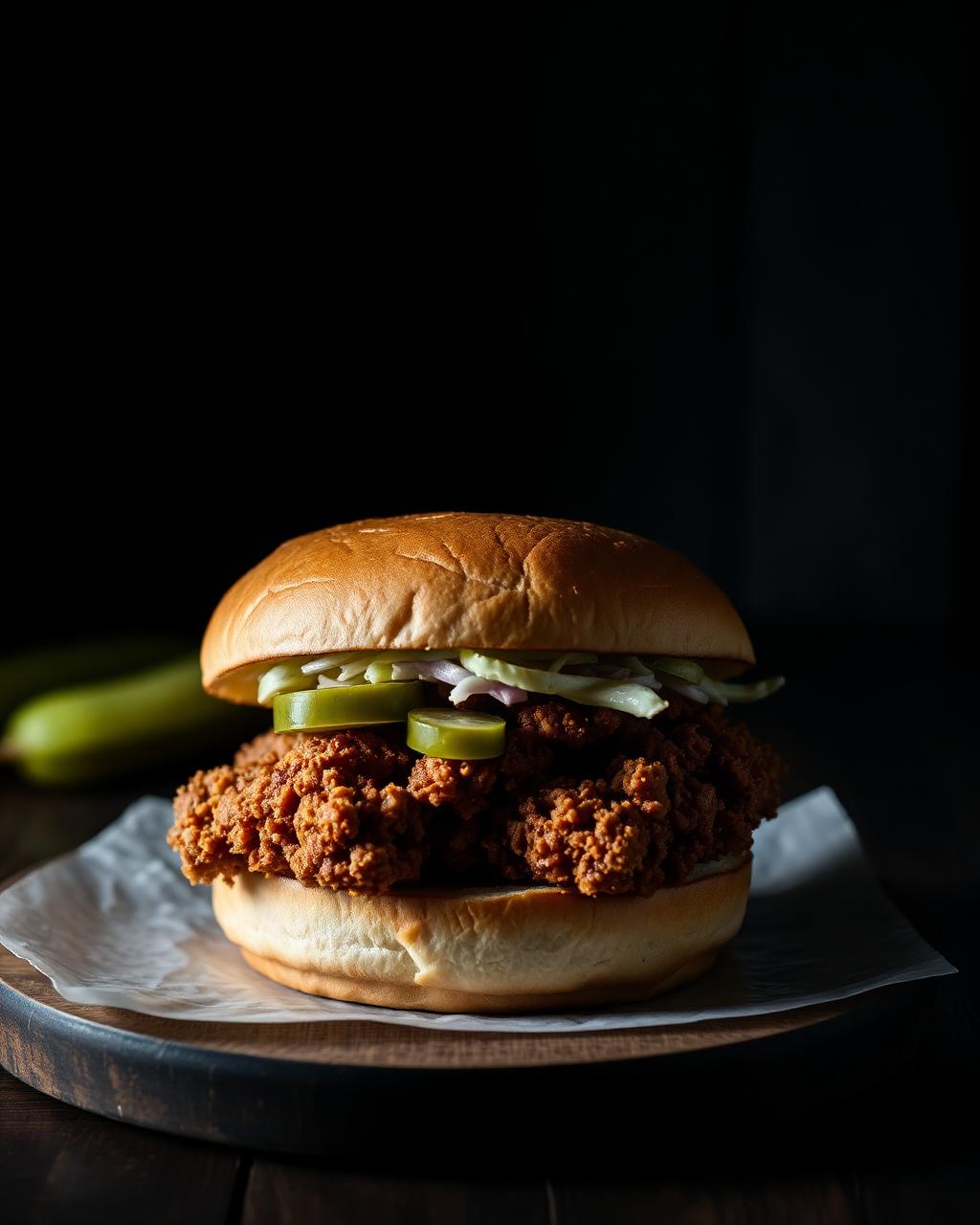 Hot chicken sandwich
