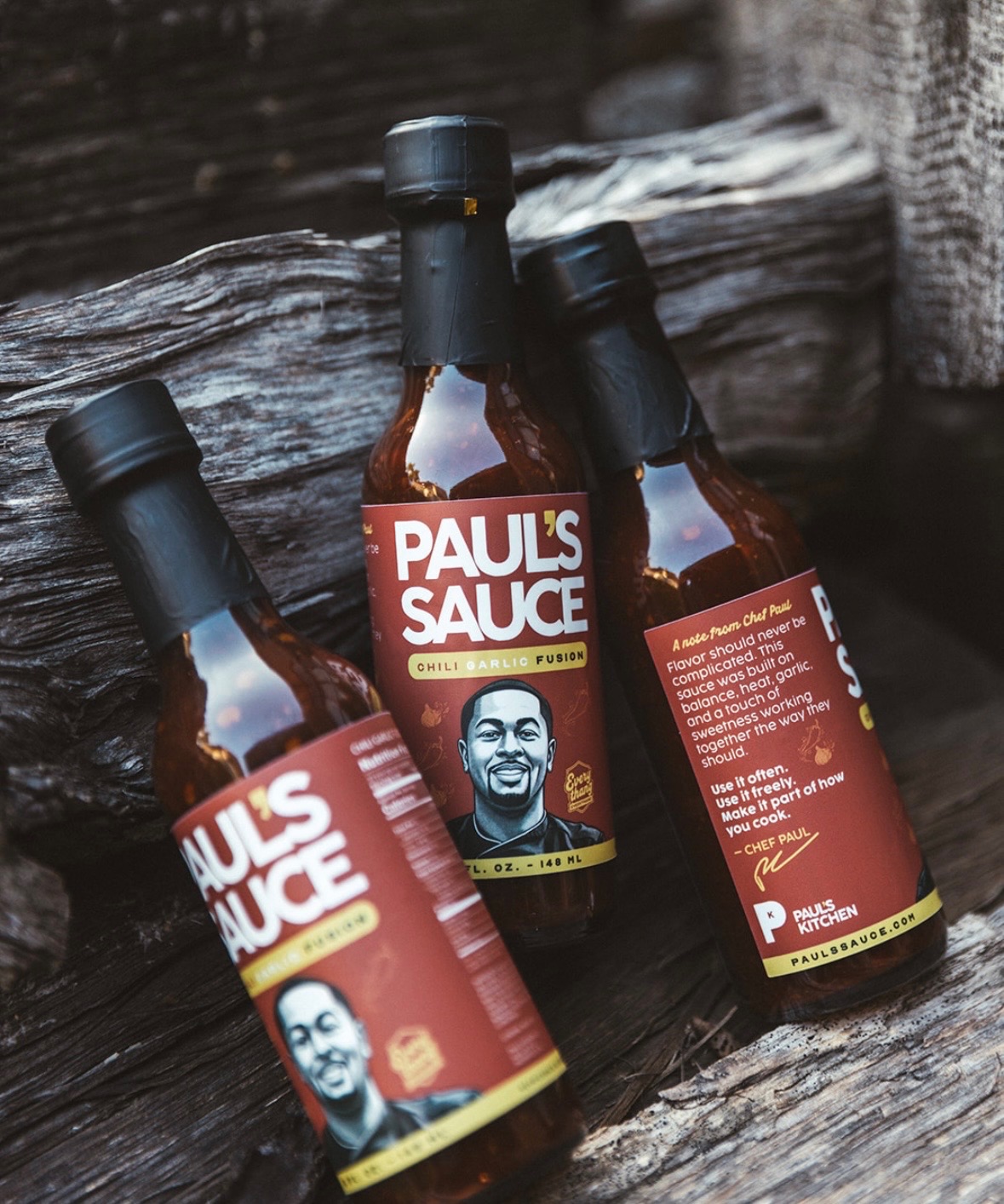 Paul's Sauce bottles